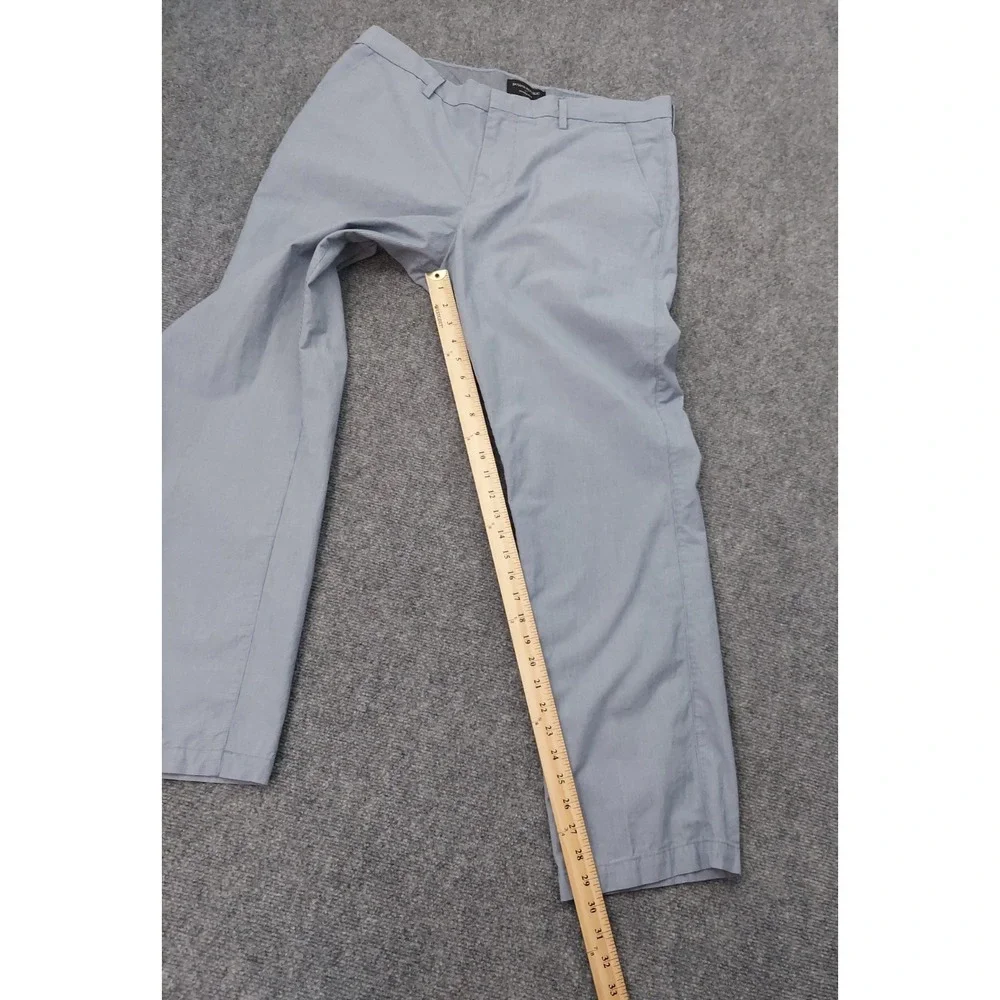 Banana Republic Kentfield Pants Mens 36x30 Blue Cotton‎ Chino Flat Front Preppy